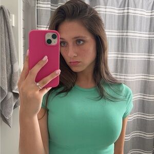 SHEIN Mint Short Sleeve Tee